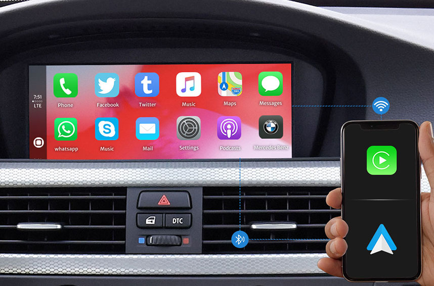 Boîte de module CarPlay de rechange : rénovation de l'écran d'origine